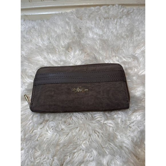 Kipling Bags Kipling Vanessa Nylon Wallet Zip Around Grey Poshmark